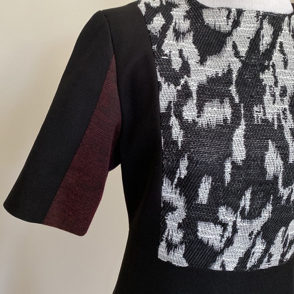 STUNNING Julien Paris Patchwork A-Line Dress Size 2 - Picture 4 of 11